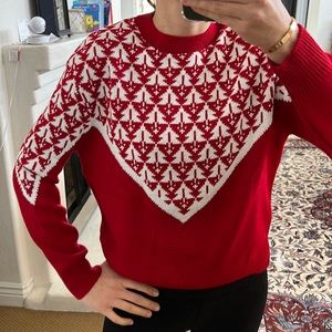 Super cute Asos knit with Christmas tree pattern new with tags, vintage feel